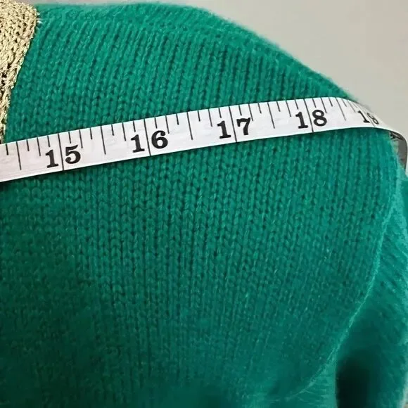 Sideffects Oversized Green-Gold Cardigan Size M/L FINAL PRICE 🎈 - Picture 7 of 8